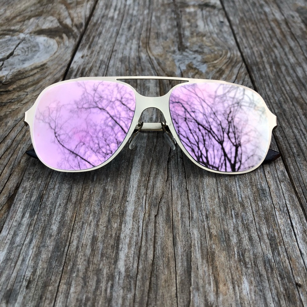 Pink Mirror Lens Sunglasses